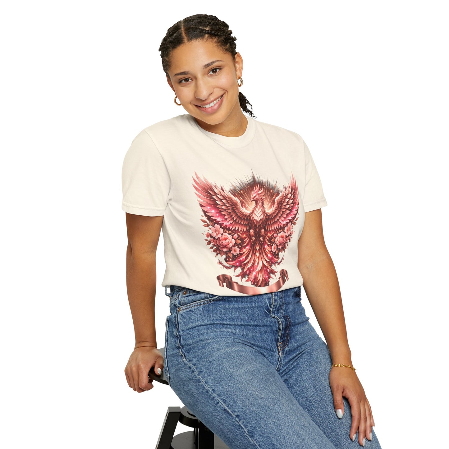Phoenix Floral T-Shirt — Rising Phoenix Graphic Tee
