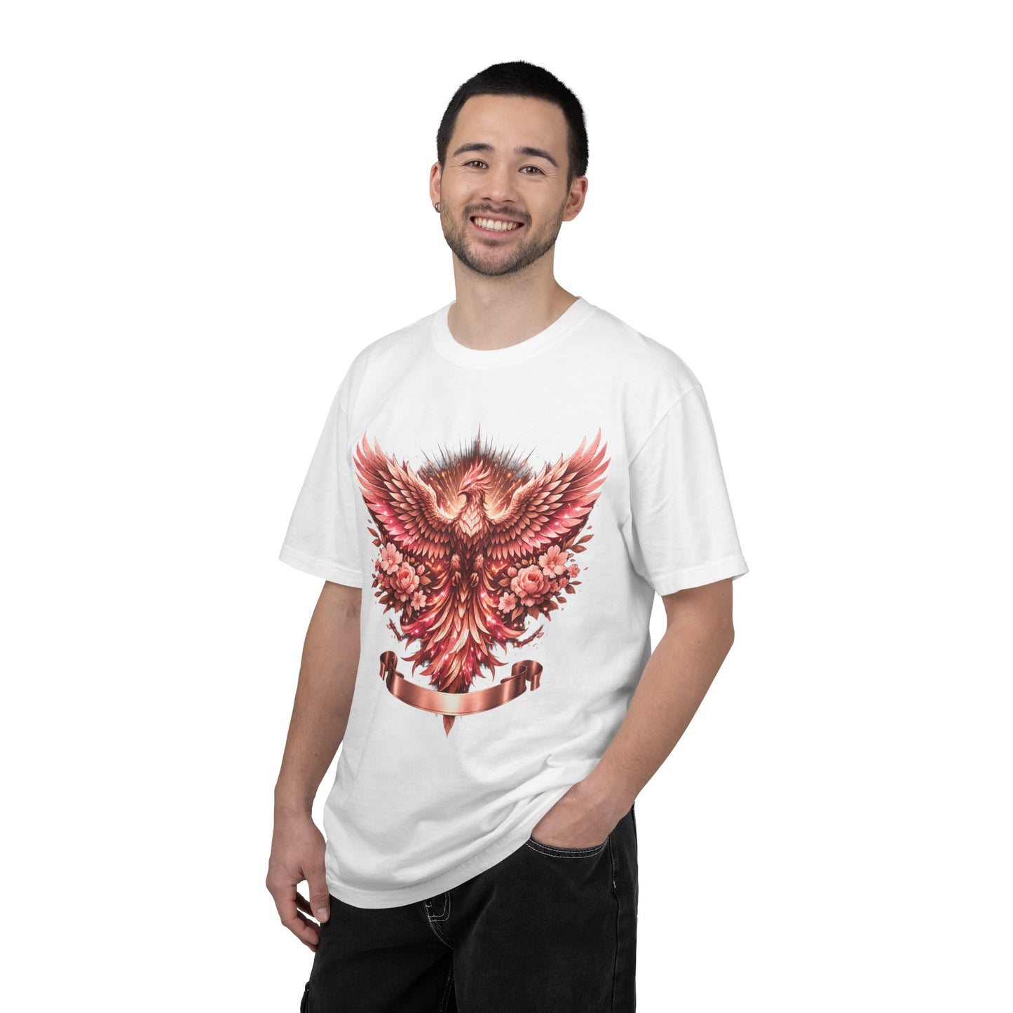 Phoenix Floral T-Shirt — Rising Phoenix Graphic Tee