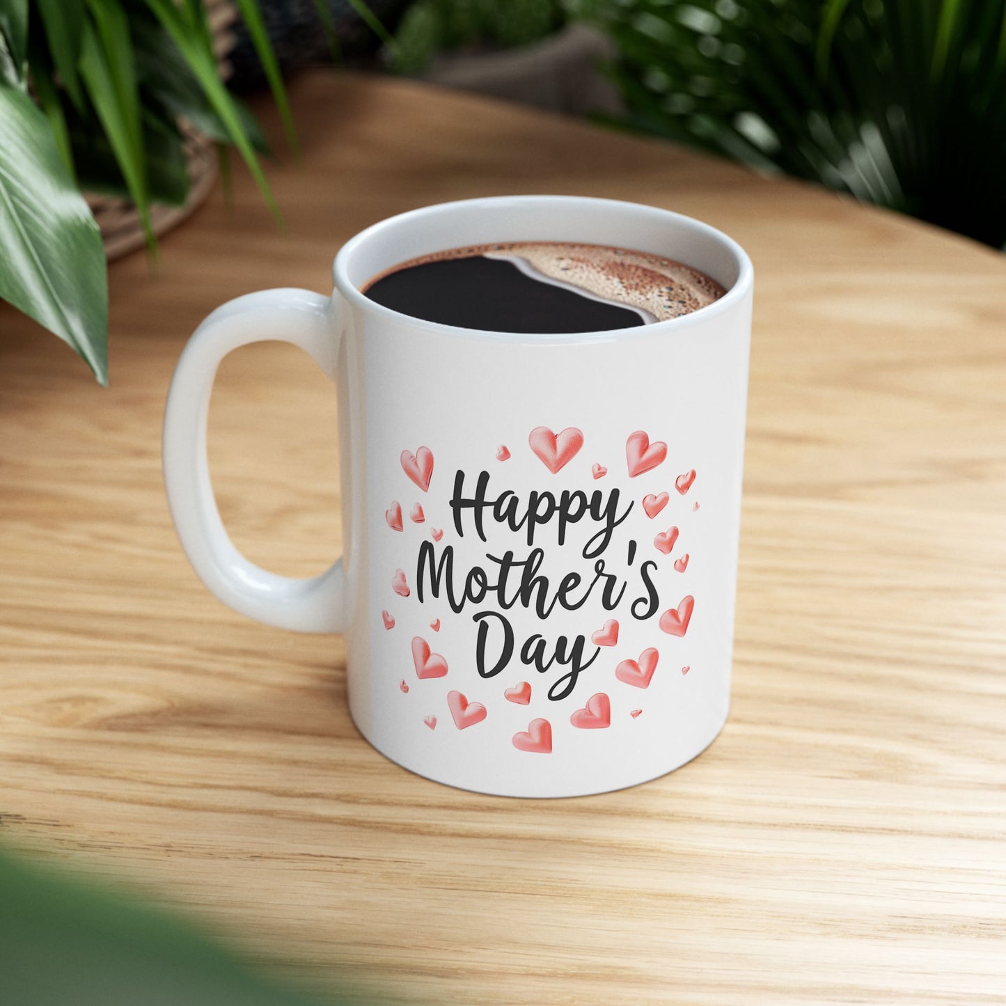 Happy Mother's Day Hearts Mug | Mother's Day Ceramic Mug