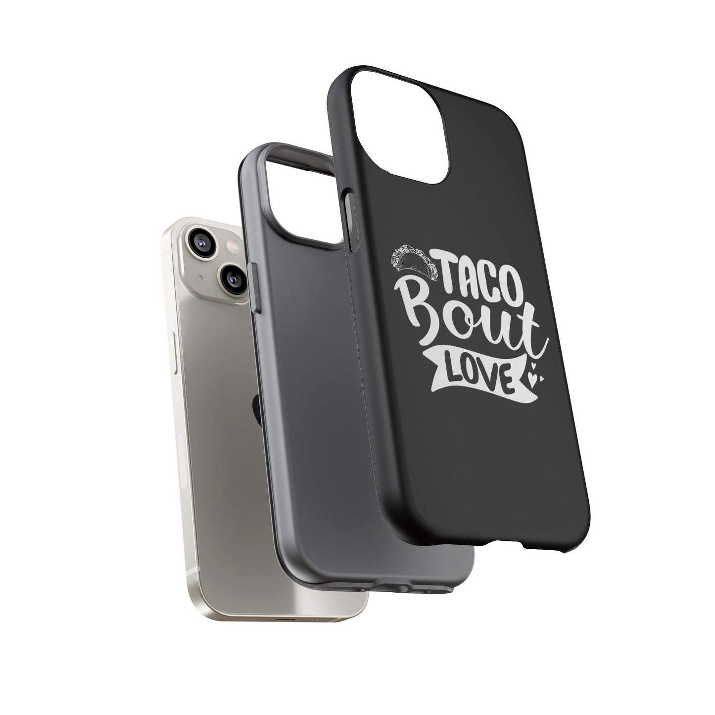 Taco Bout Love phone case | iPhone protective case, food pun design
