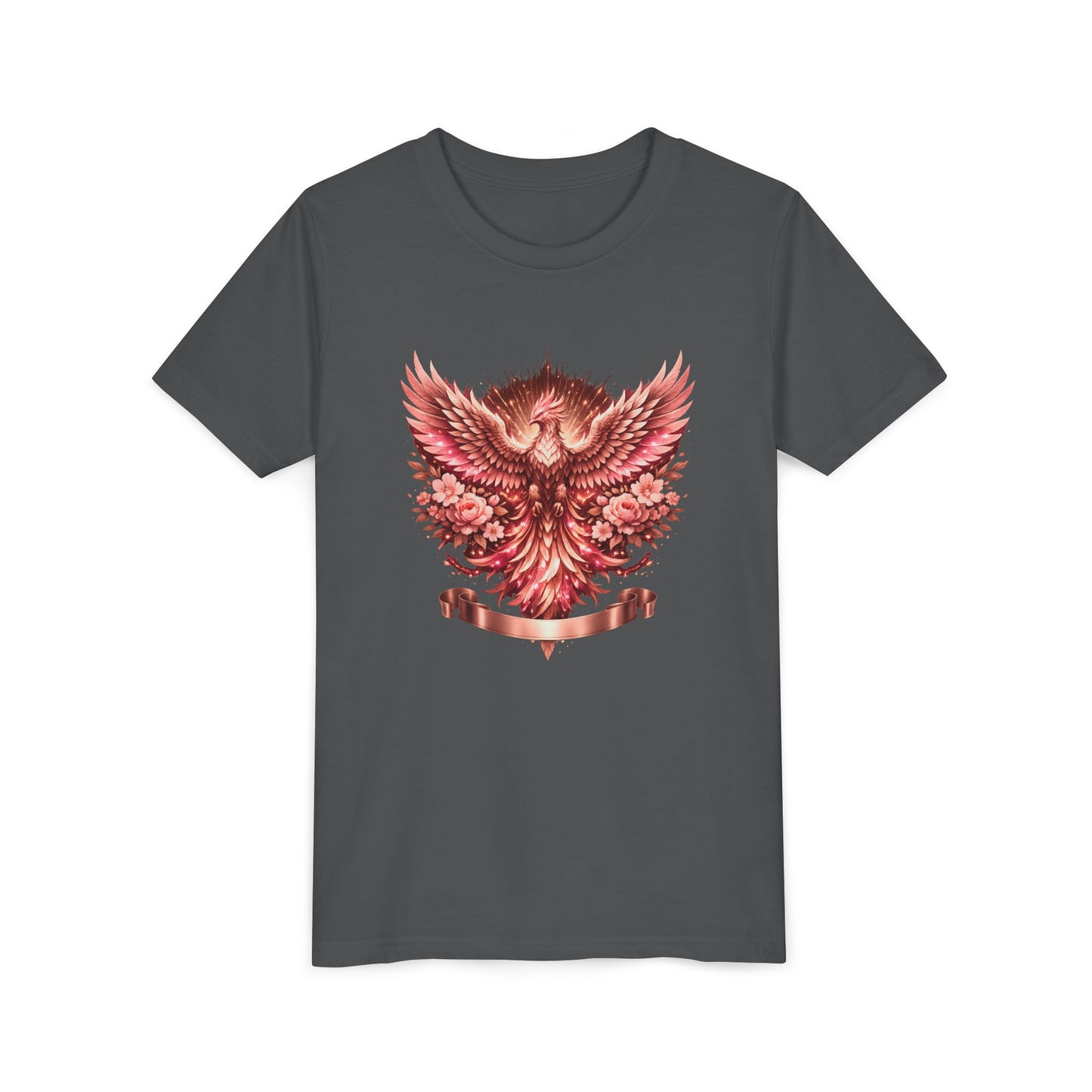 Youth Tee — Red Phoenix Graphic Kids T-Shirt