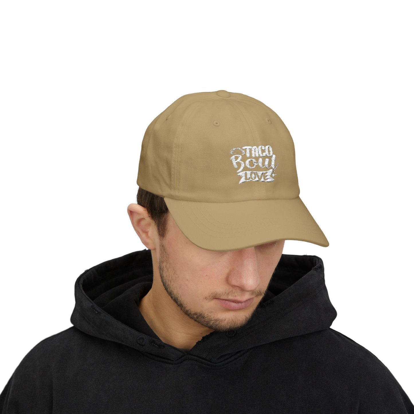 Taco 'Bout Love Dad Cap | Embroidered Tan Baseball Hat