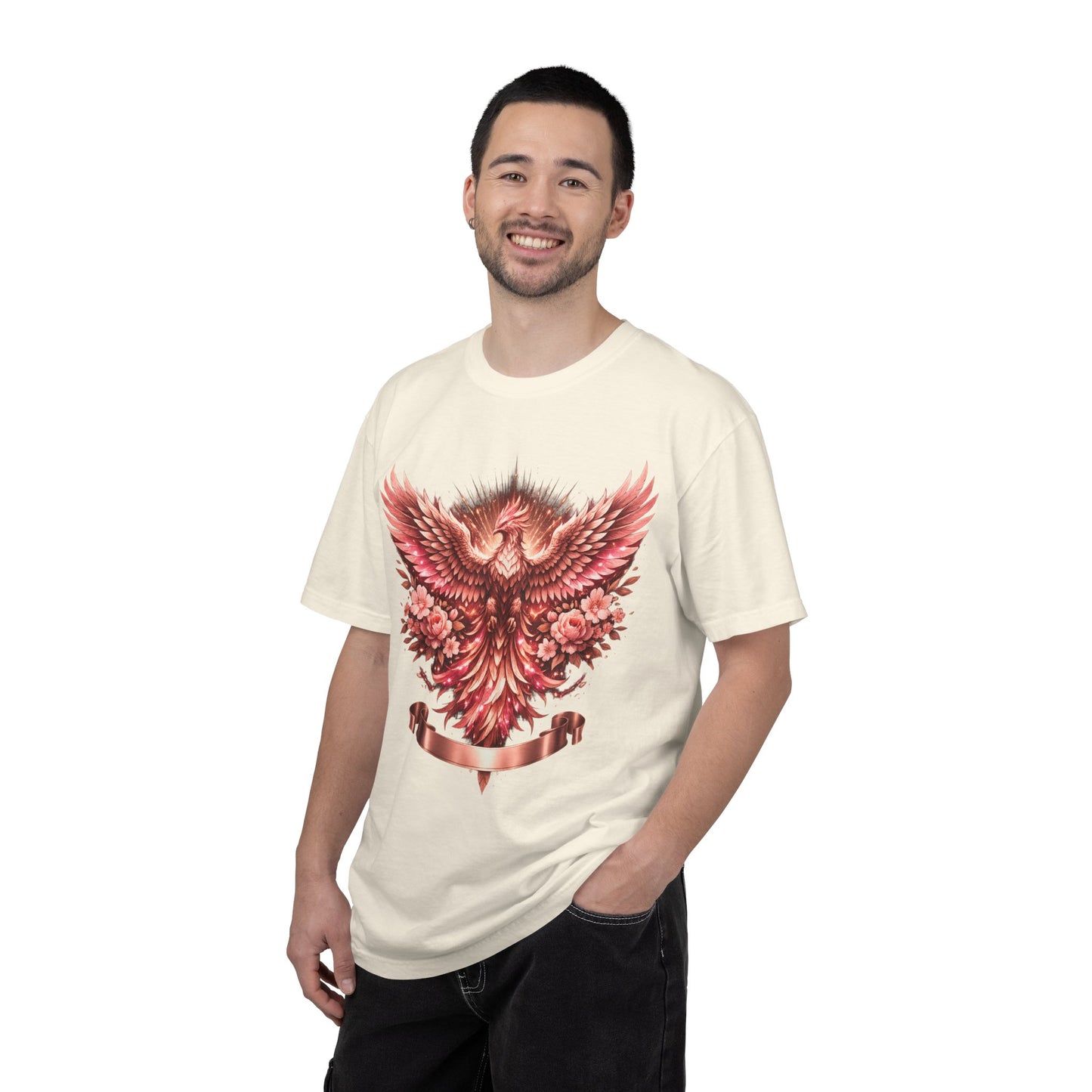 Phoenix Floral T-Shirt — Rising Phoenix Graphic Tee
