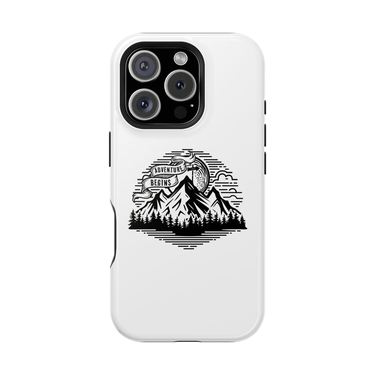 Mountain Adventure Illustration Phone Case | Magnetic Impact-Resistant Case