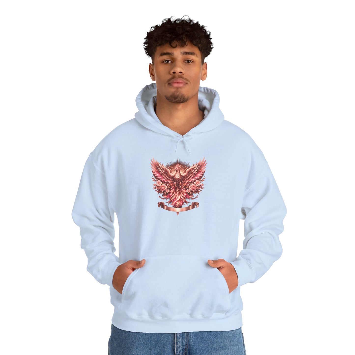 Red Phoenix Graphic Hoodie — Mythical Firebird Sweatshirt