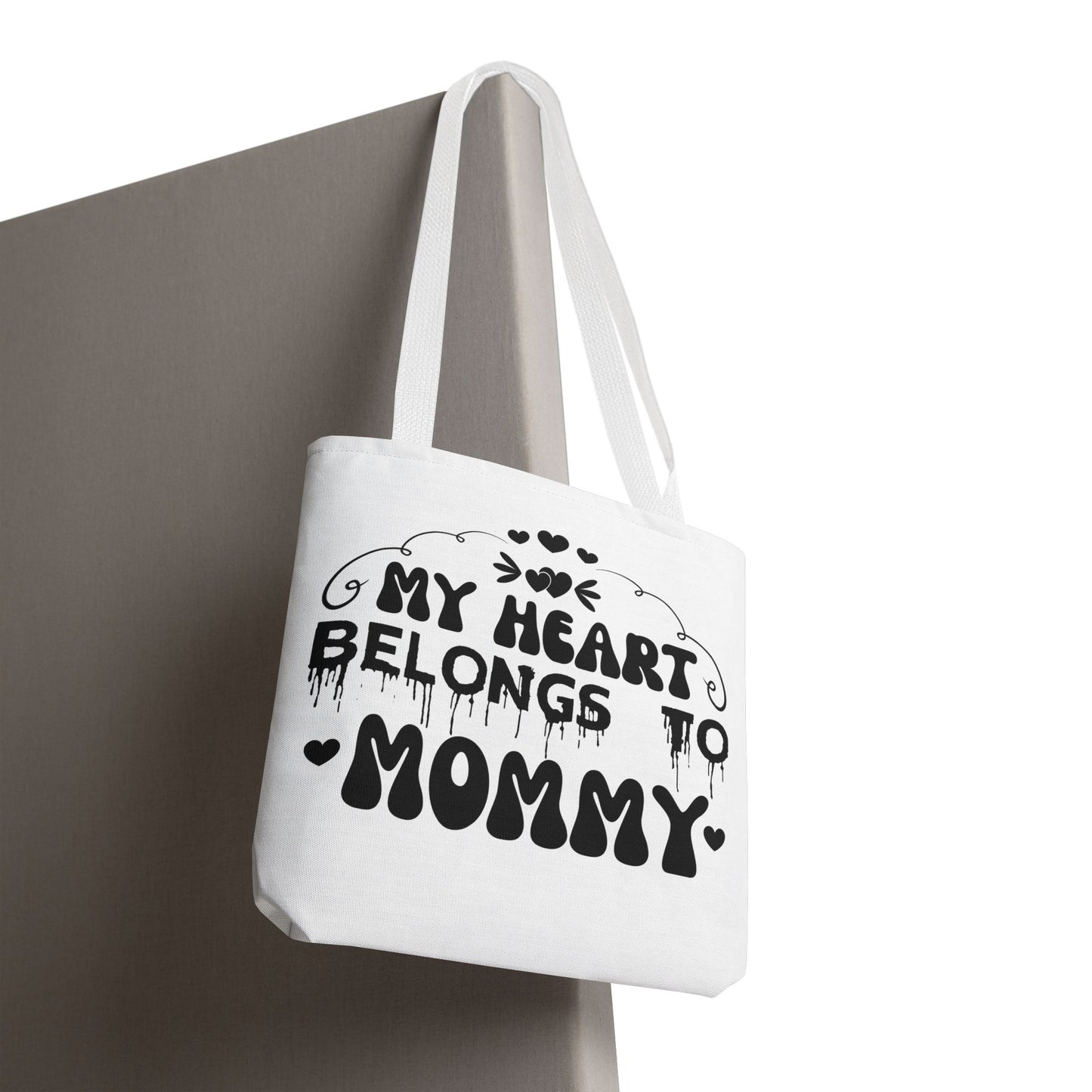 My Heart Belongs to Mommy Tote Bag | Mother's Day Mom Love Print