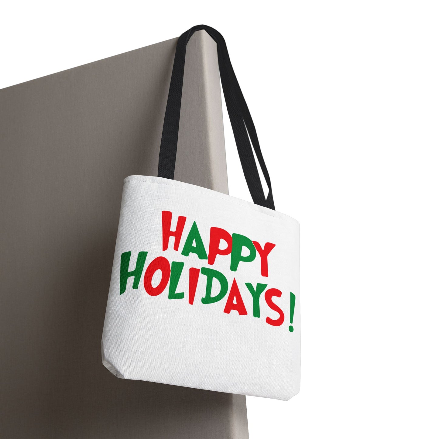 Happy Holidays Tote Bag | Christmas Holiday Text Design