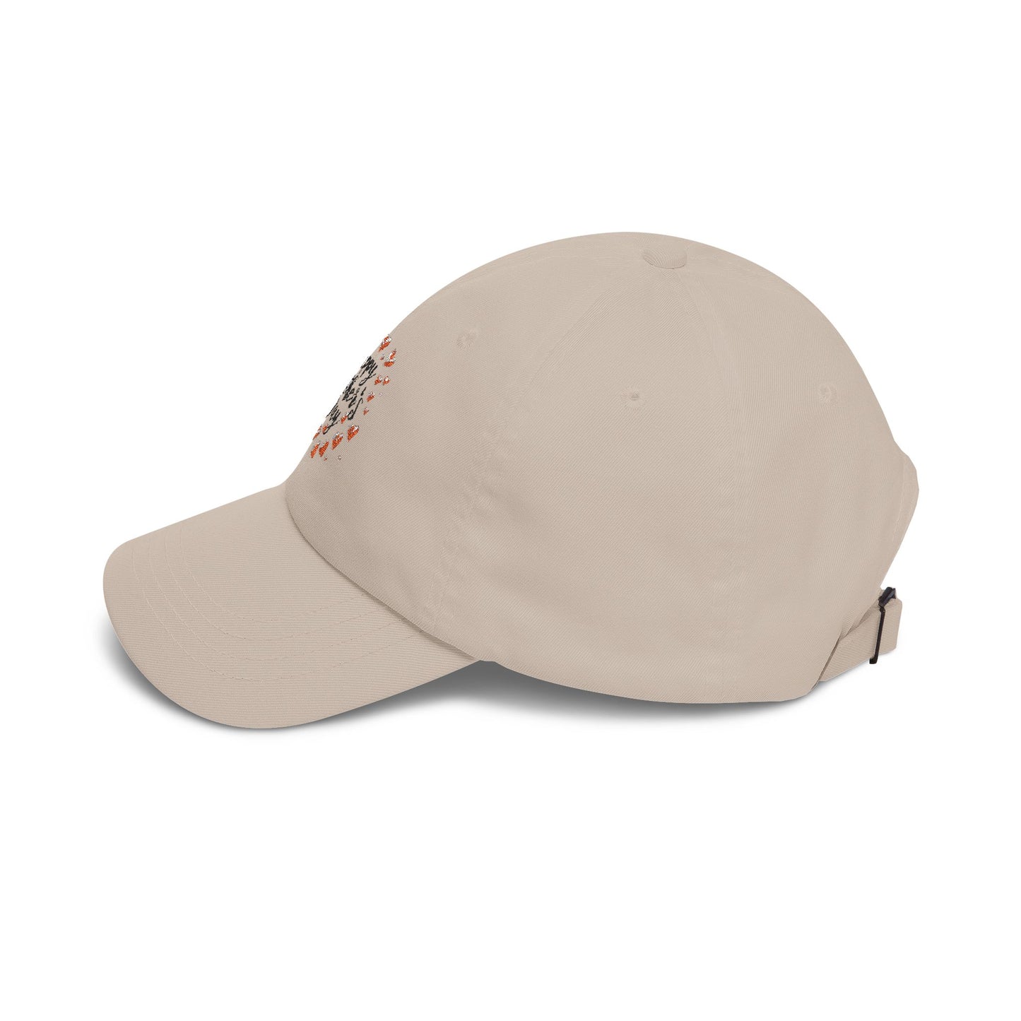 Happy Mother's Day wreath Dad Cap | floral lettering baseball hat