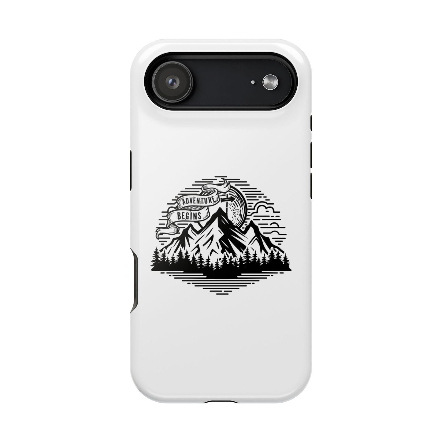 Mountain Adventure Illustration Phone Case | Magnetic Impact-Resistant Case