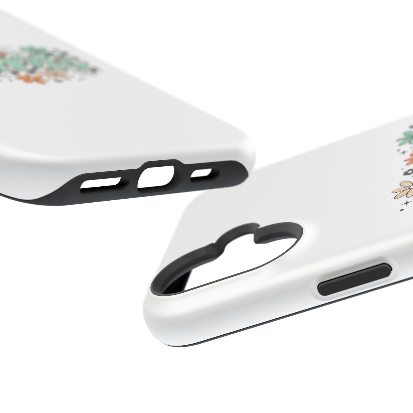 Mama floral checkerboard phone case | Magnetic impact-resistant case