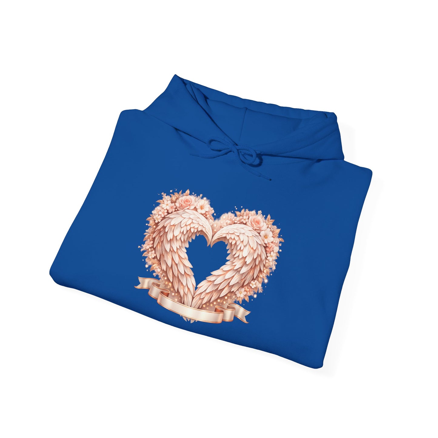 Heart Wreath Hoodie — Romantic Floral Heart Pullover for Valentine’s Day