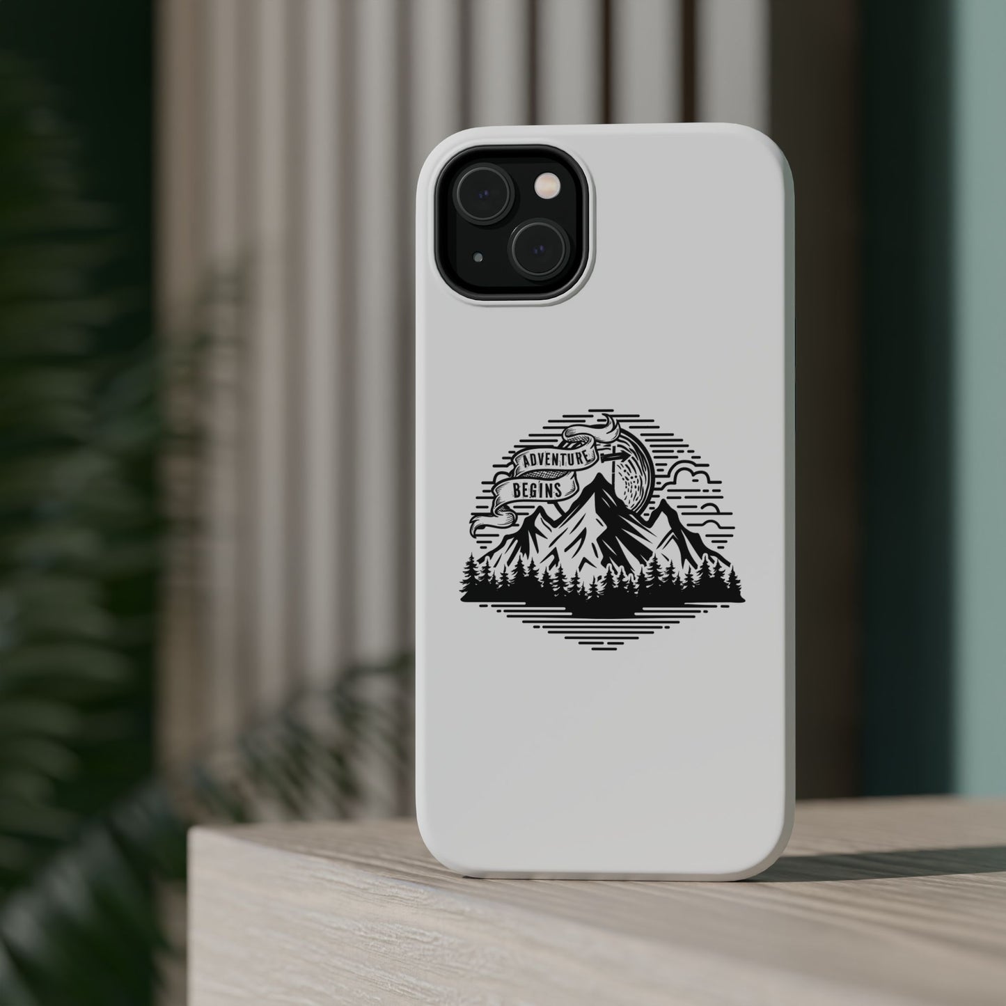 Mountain Adventure Illustration Phone Case | Magnetic Impact-Resistant Case
