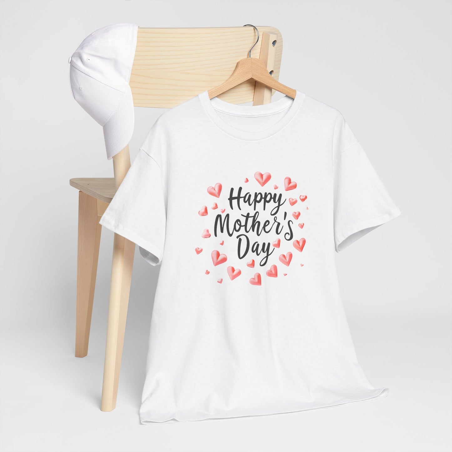Happy Mother's Day T-Shirt — Cute Heart Wreath Mother's Day Tee