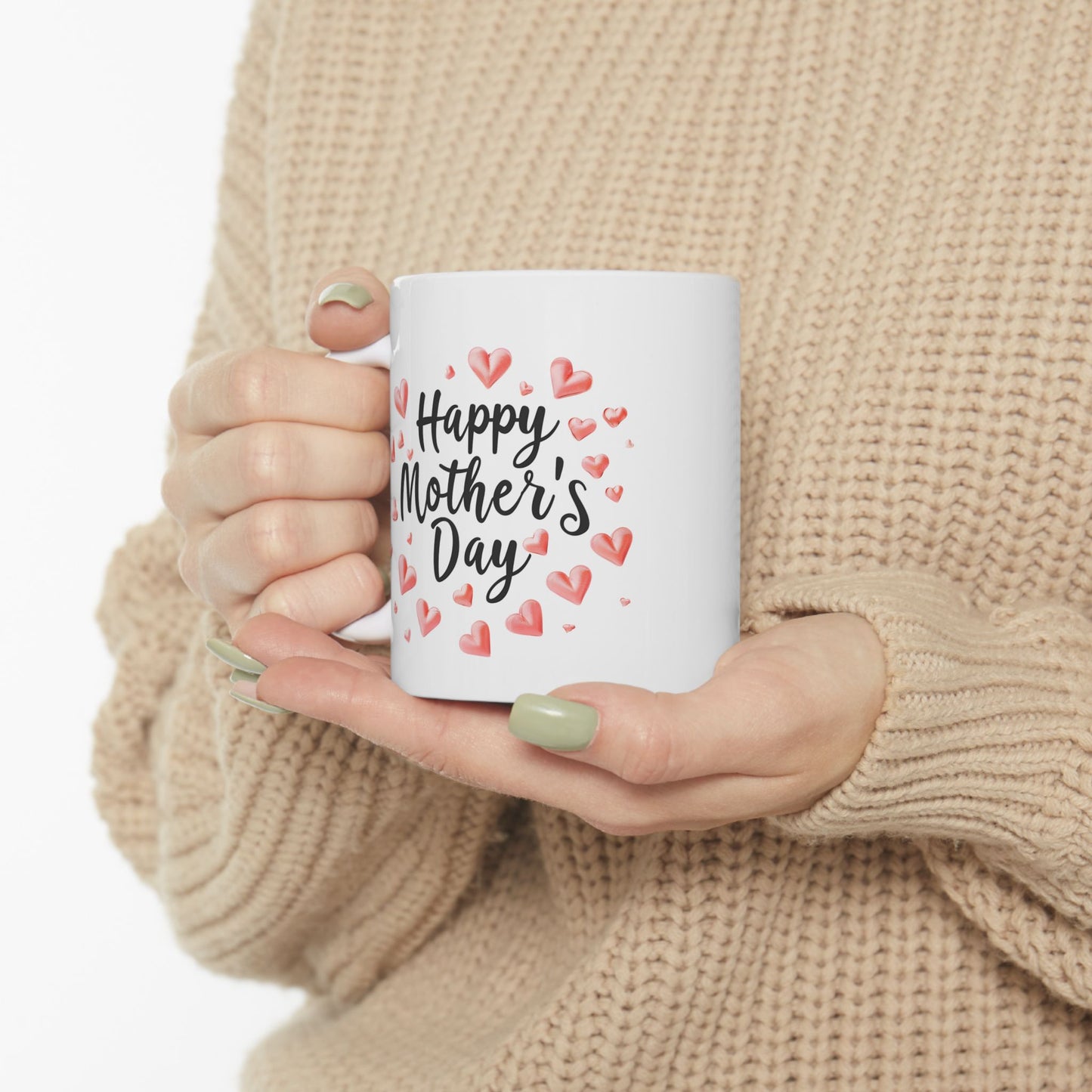 Happy Mother's Day Hearts Mug | Mother's Day Ceramic Mug