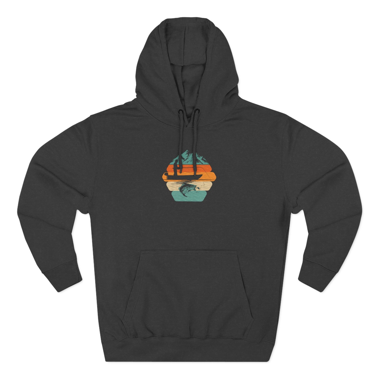 Sunset Surf Hoodie — Retro Palm Tree Surfing Graphic Hoodie
