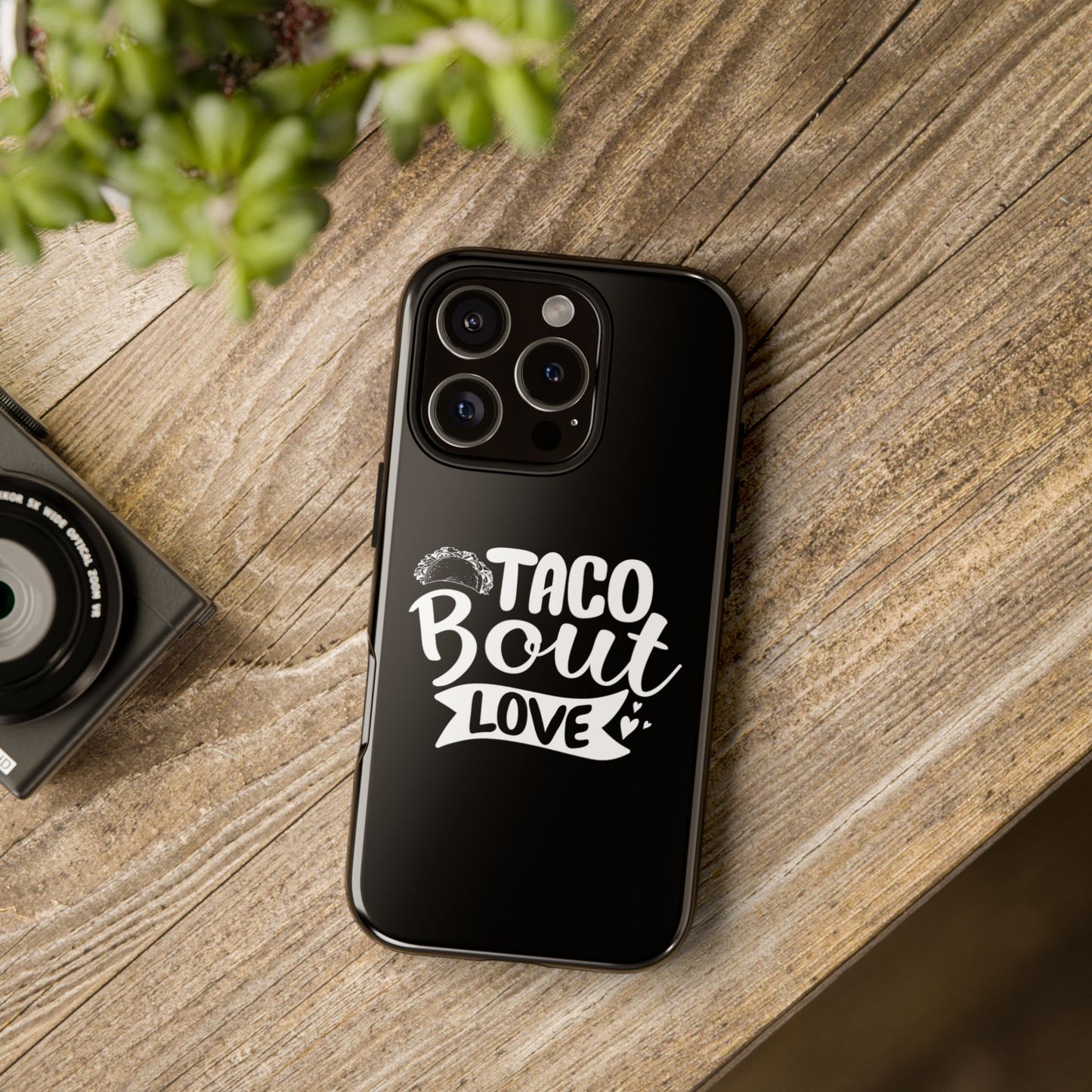 Taco Bout Love phone case | iPhone protective case, food pun design