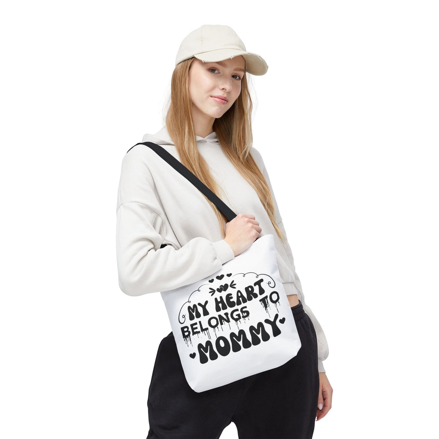My Heart Belongs to Mommy Tote Bag | Mother's Day Mom Love Print