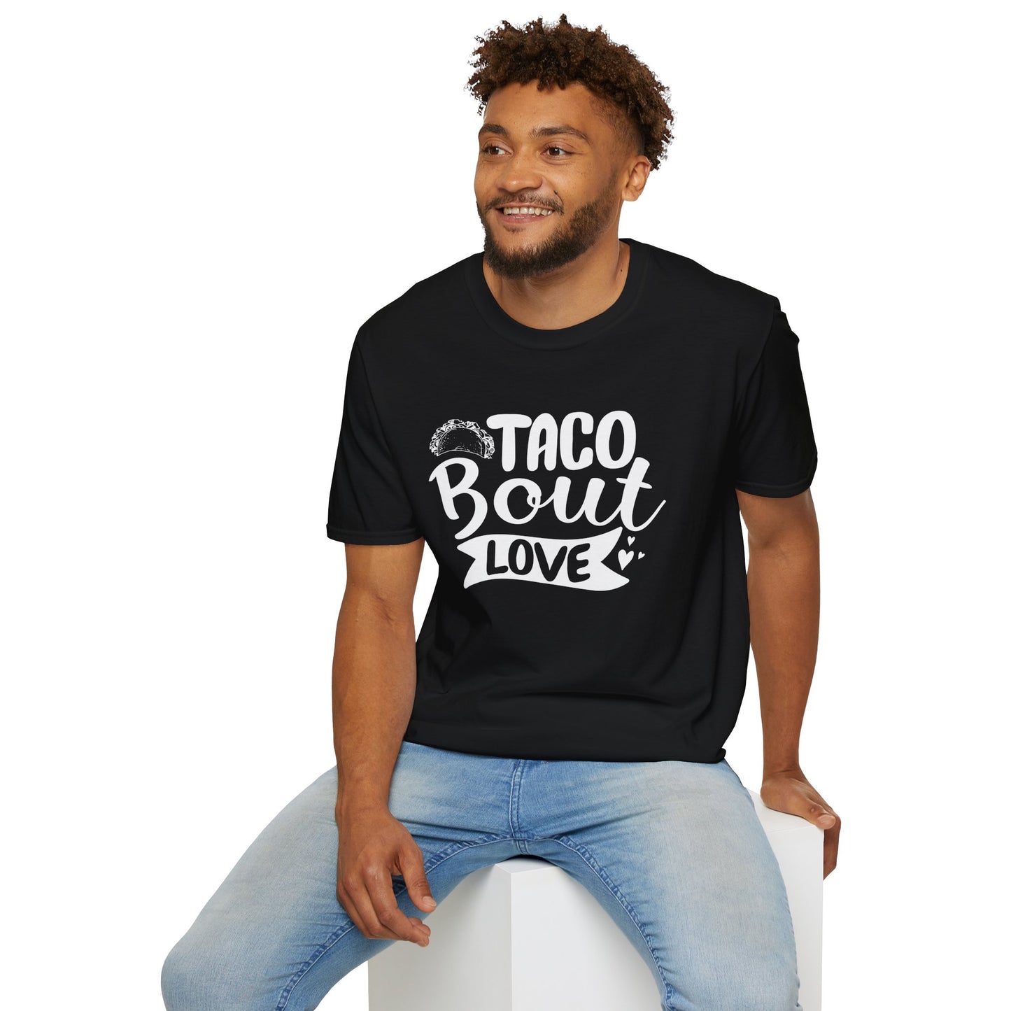 T-Shirt — "Taco 'Bout Love" Funny Taco Lover Tee | Cute Foodie Valentine Shirt