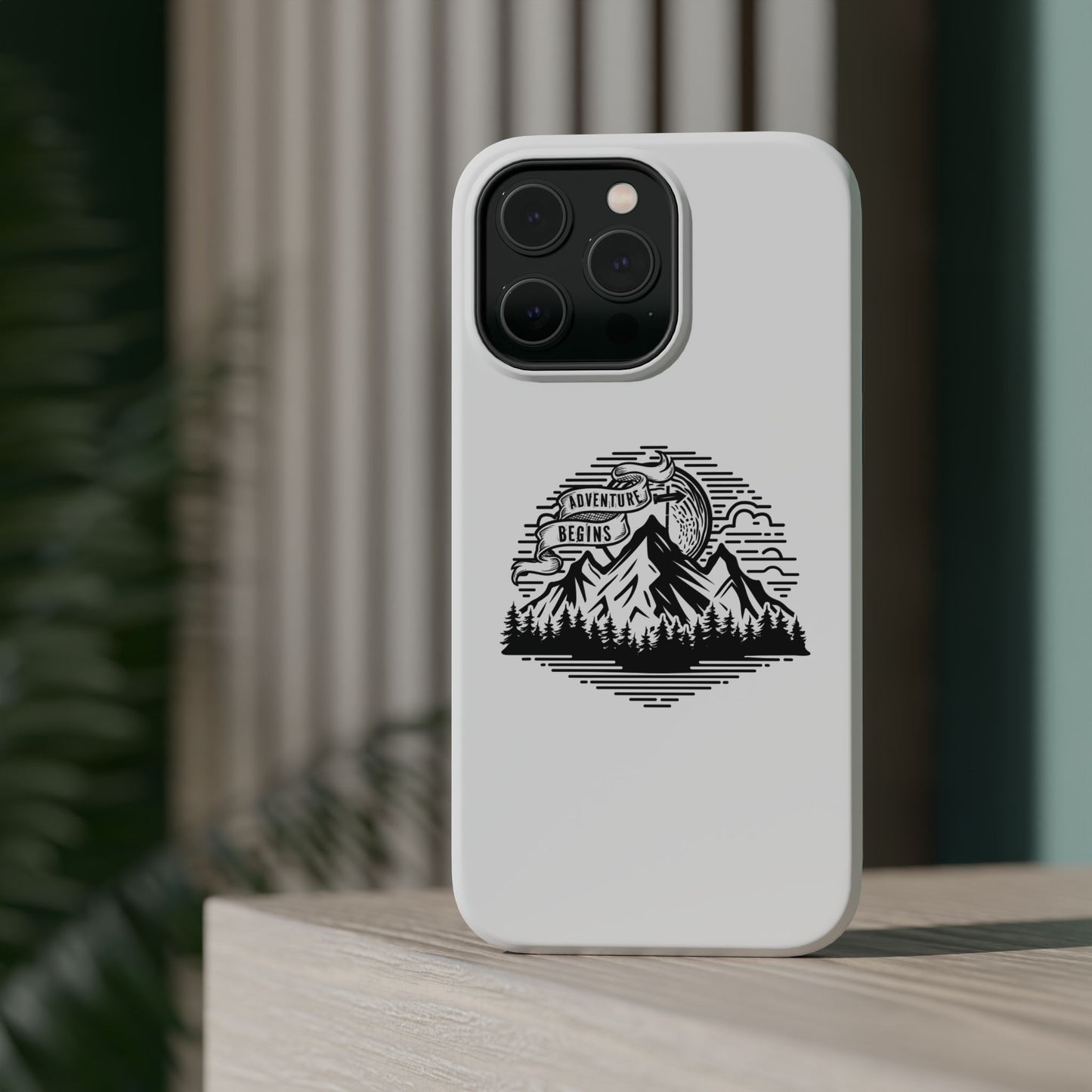 Mountain Adventure Illustration Phone Case | Magnetic Impact-Resistant Case
