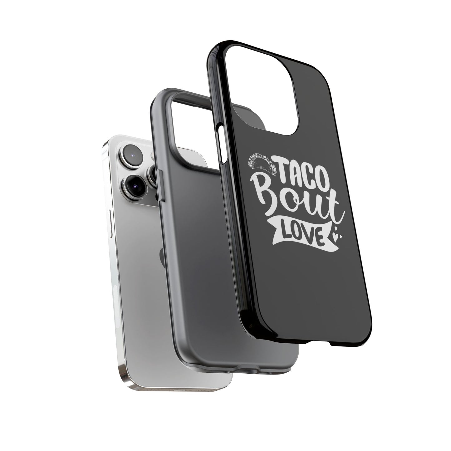 Taco Bout Love phone case | iPhone protective case, food pun design