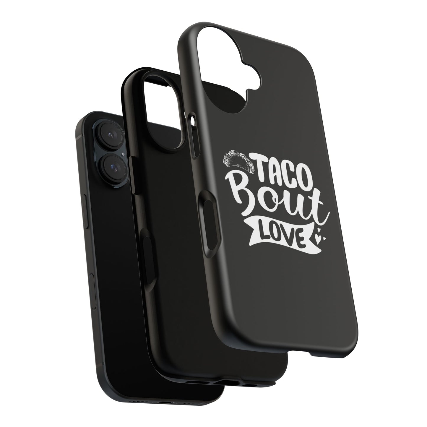 Taco Bout Love phone case | iPhone protective case, food pun design
