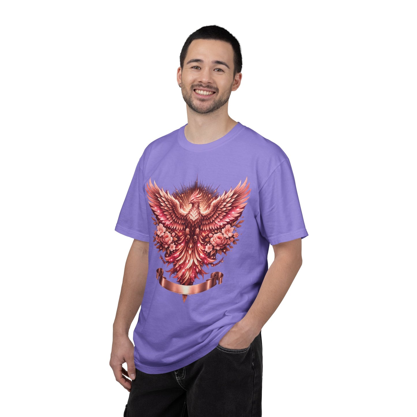 Phoenix Floral T-Shirt — Rising Phoenix Graphic Tee