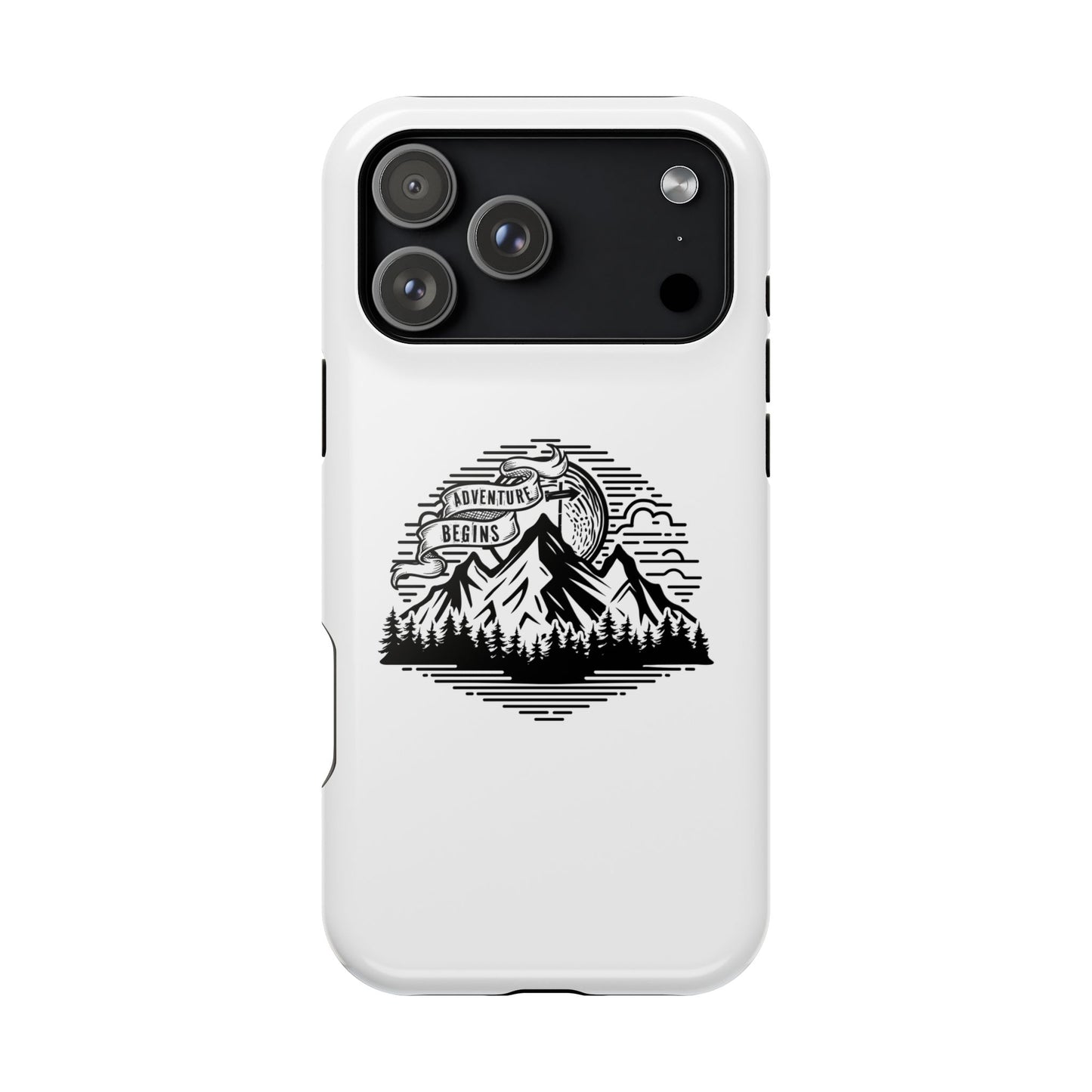 Mountain Adventure Illustration Phone Case | Magnetic Impact-Resistant Case