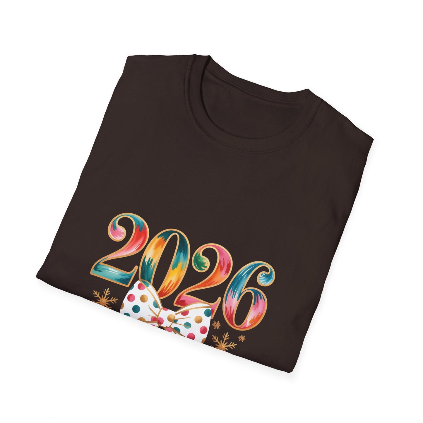 2026 Happy New Year T-Shirt — Festive Colorful Celebration Tee