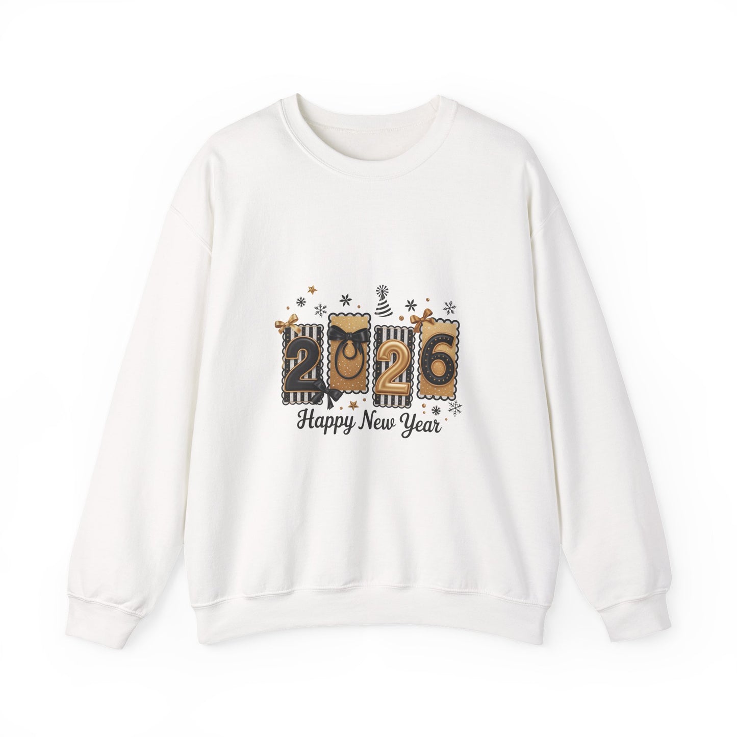 2026 Happy New Year Numbers Sweatshirt | New Year Celebration Crewneck