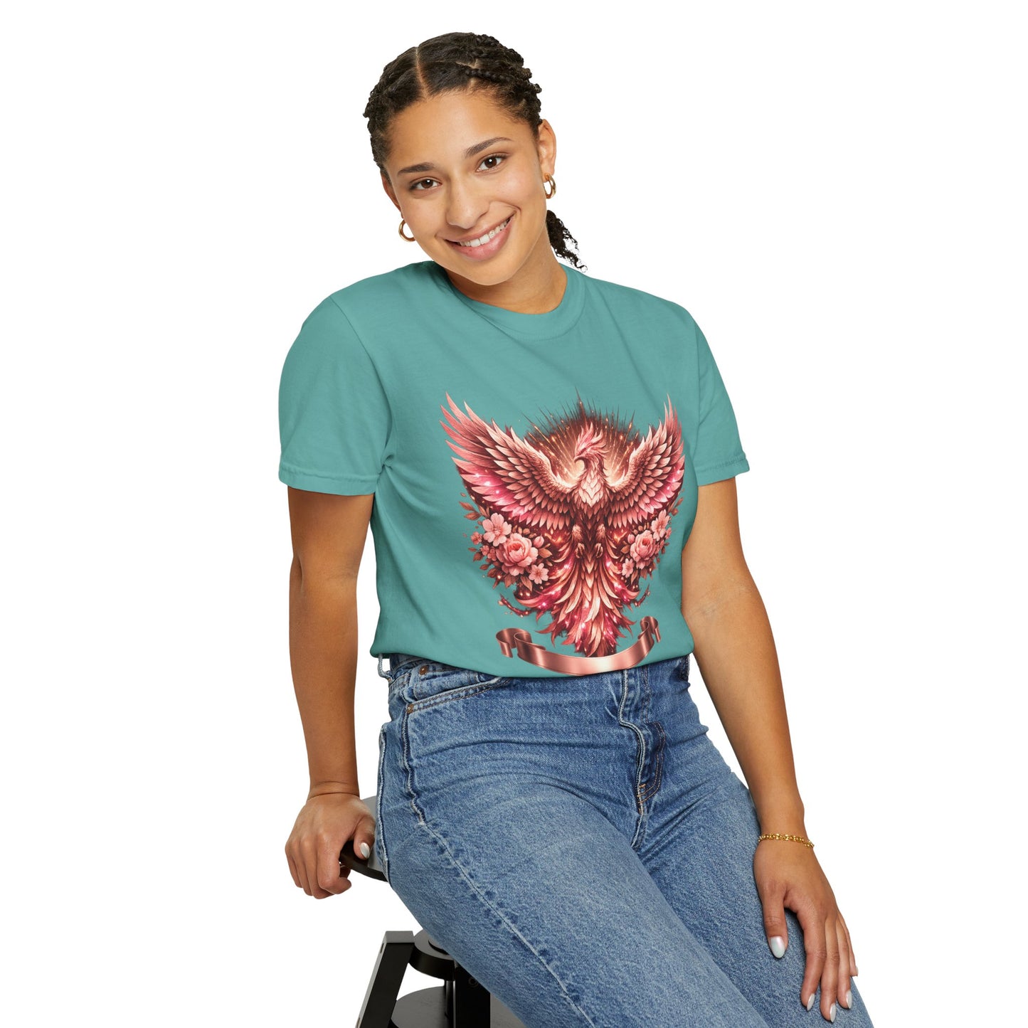 Phoenix Floral T-Shirt — Rising Phoenix Graphic Tee