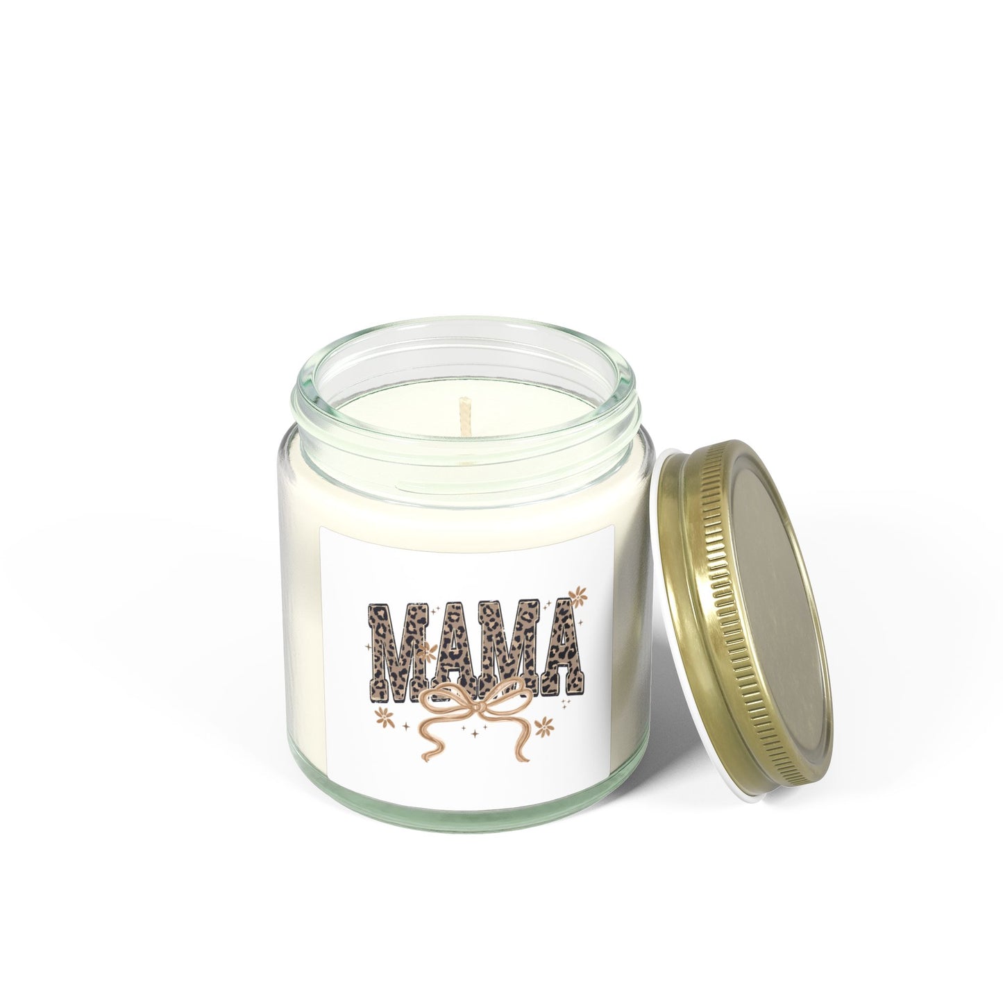 Mama Leopard Print Candle | Coconut Apricot Wax 4oz 9oz
