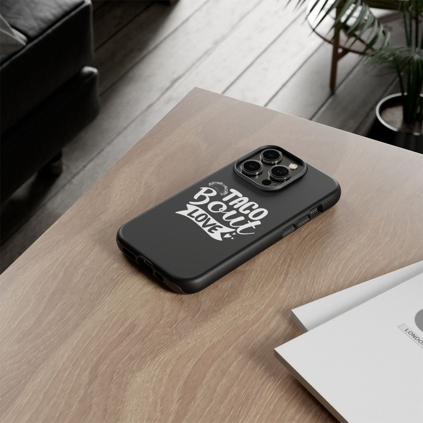 Taco Bout Love phone case | iPhone protective case, food pun design