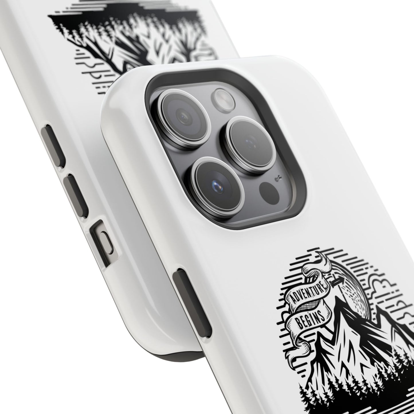 Mountain Adventure Illustration Phone Case | Magnetic Impact-Resistant Case