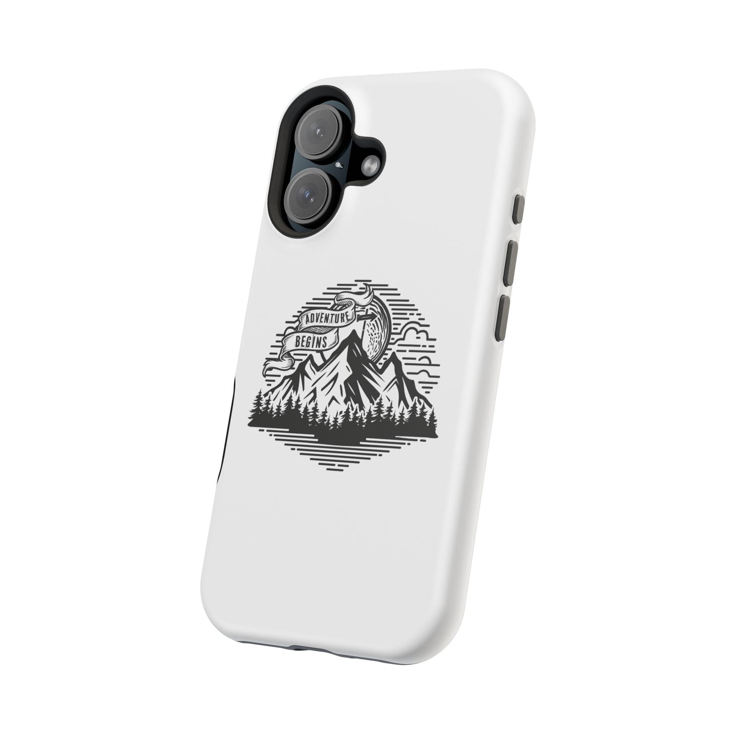 Mountain Adventure Illustration Phone Case | Magnetic Impact-Resistant Case