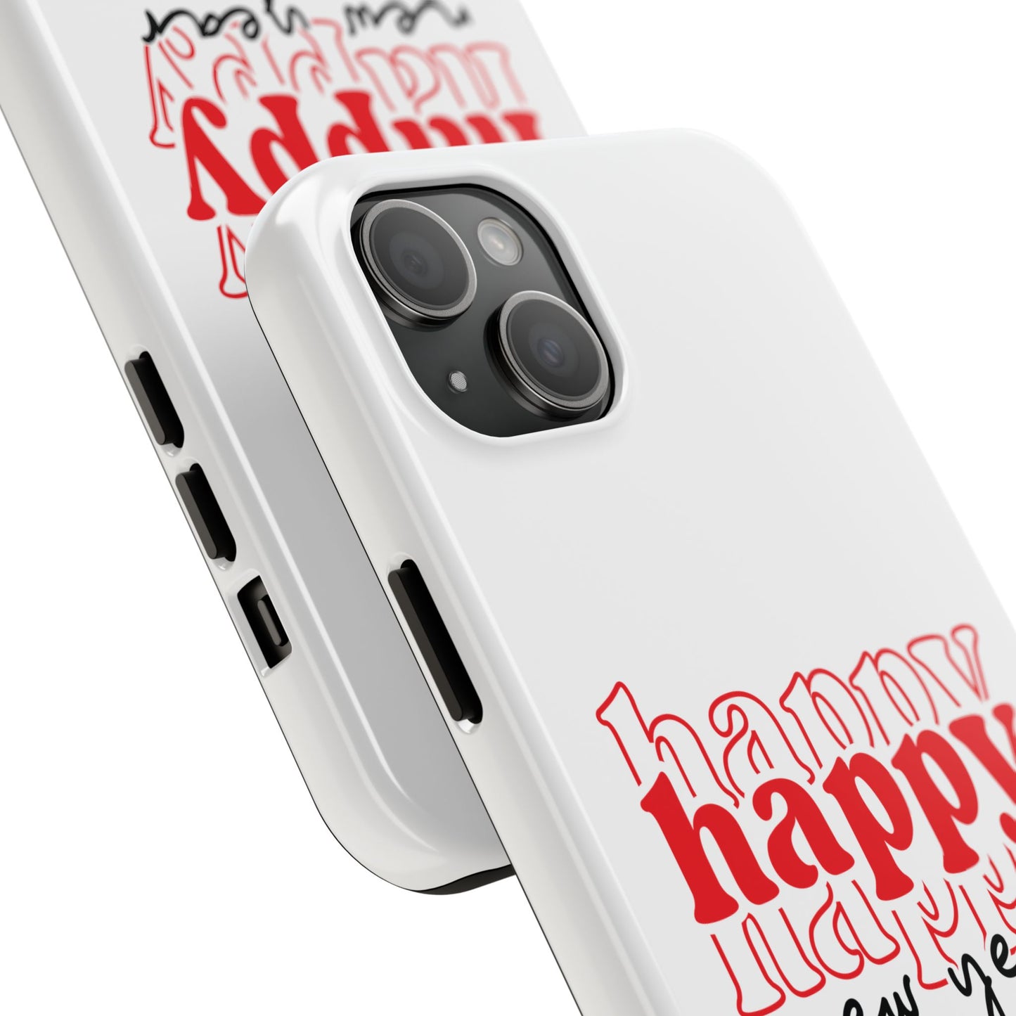 Happy Happy New Year Phone Case | New Year Typographic Design