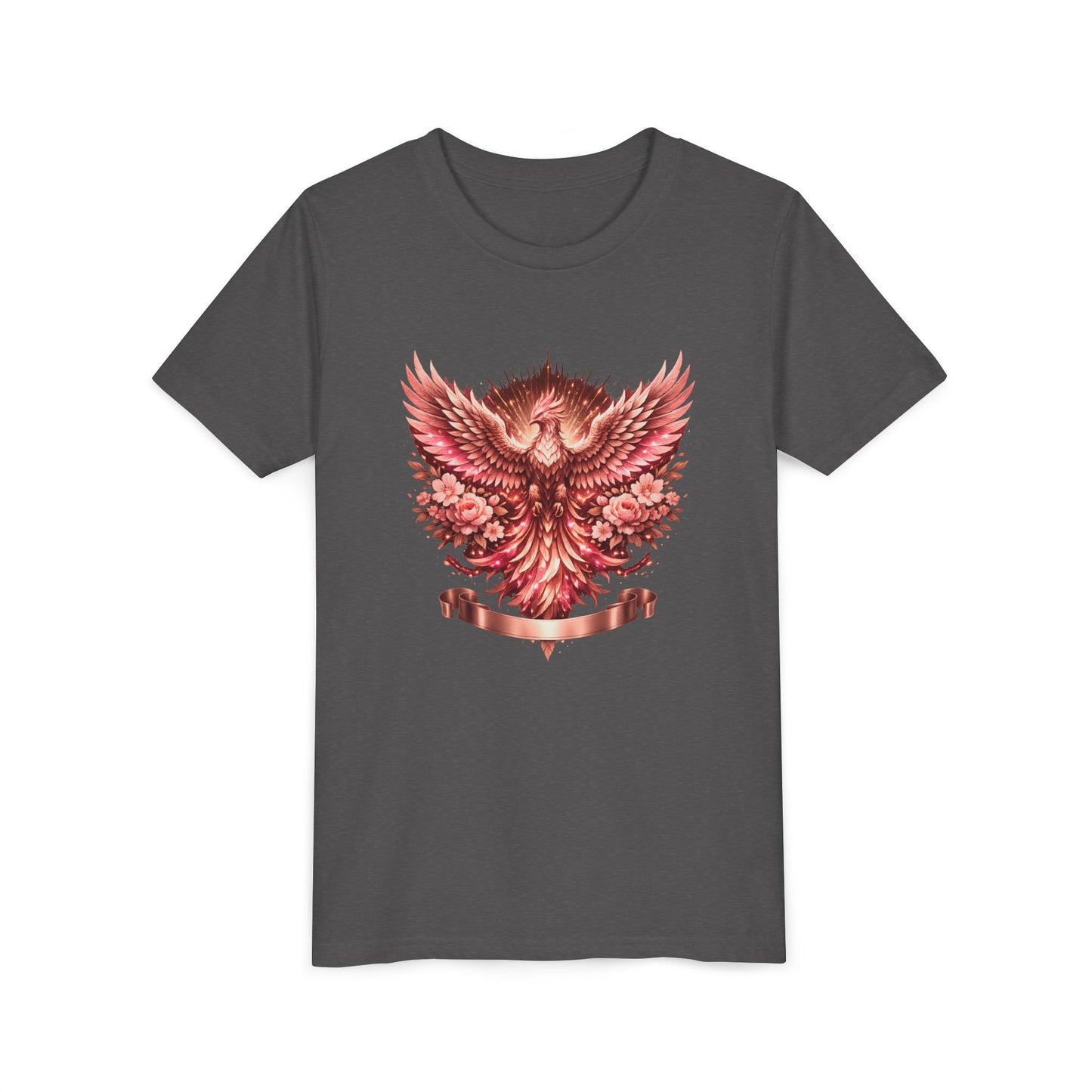 Youth Tee — Red Phoenix Graphic Kids T-Shirt