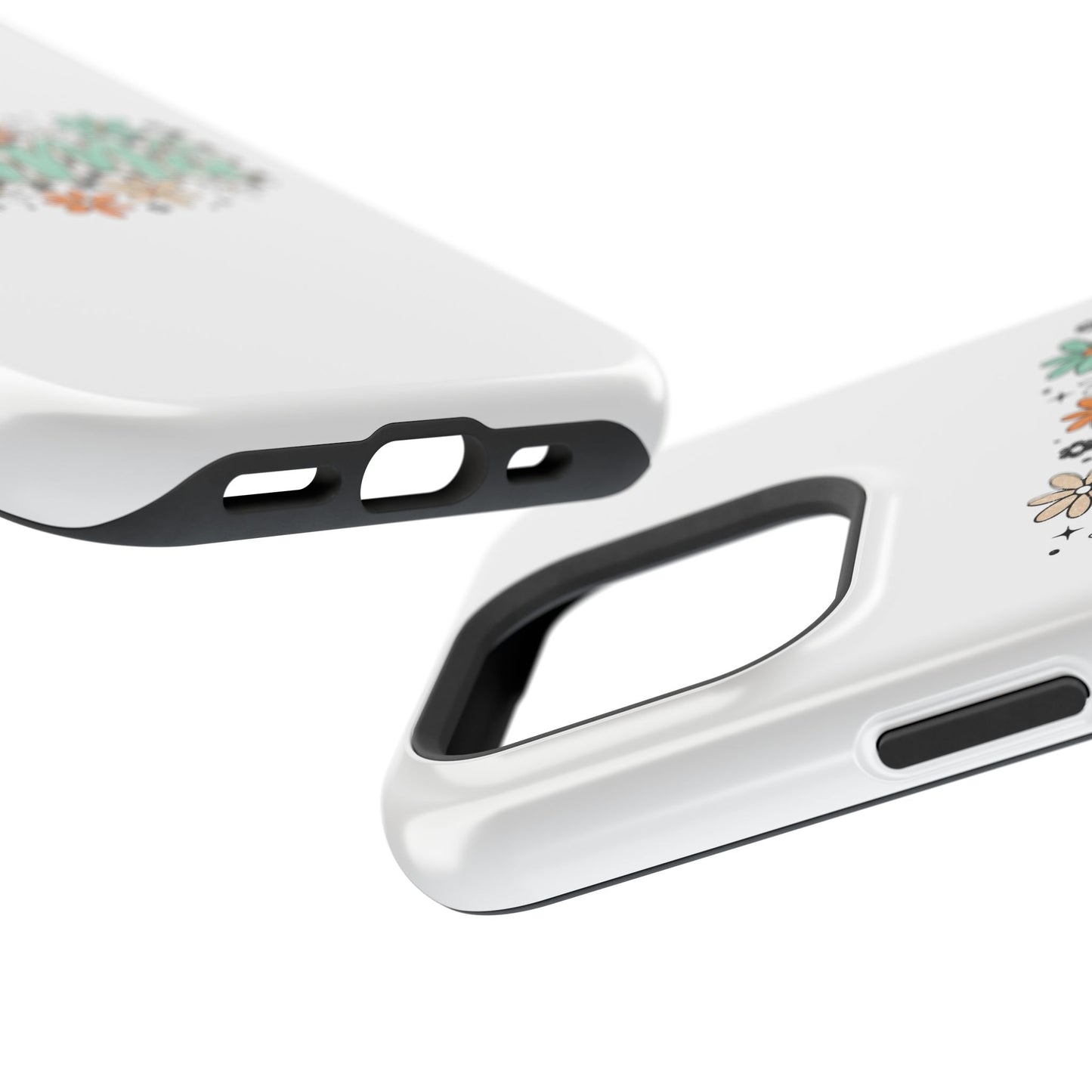 Mama floral checkerboard phone case | Magnetic impact-resistant case