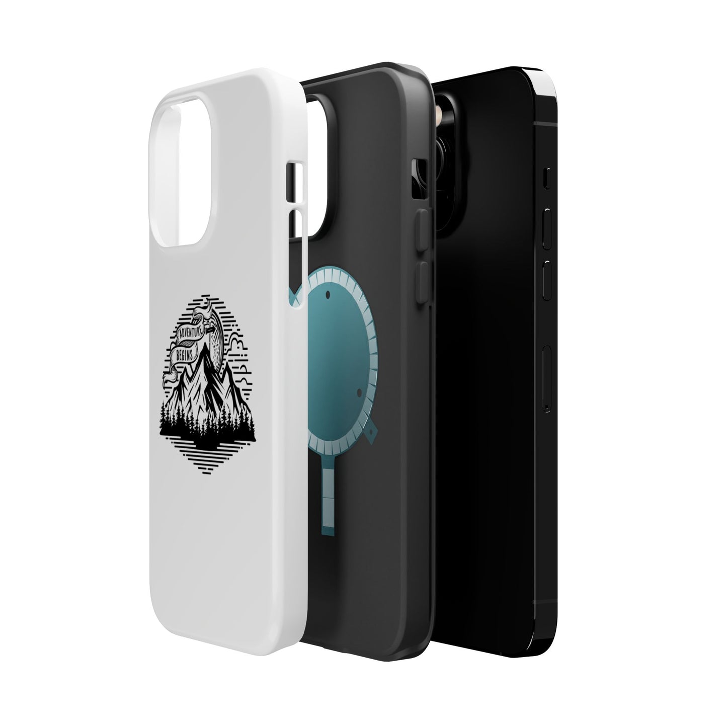 Mountain Adventure Illustration Phone Case | Magnetic Impact-Resistant Case