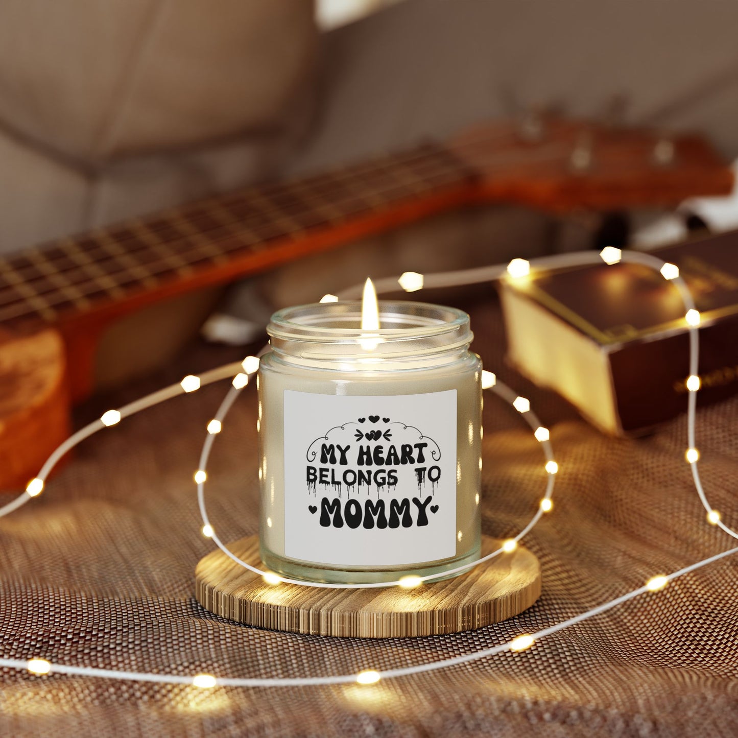 My Heart Belongs to Mommy Candle | Coconut Apricot Wax Jar