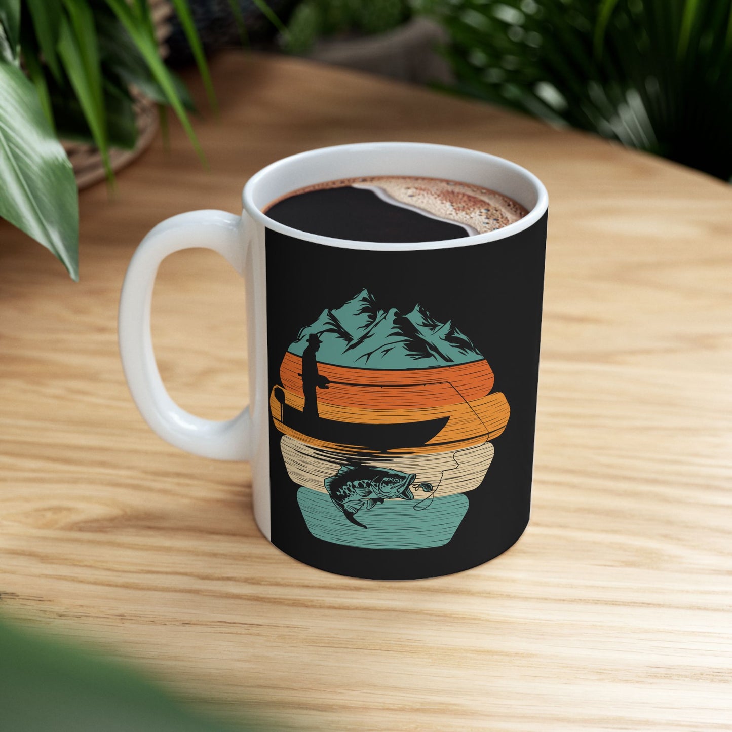 Retro Stacked Pumpkins Mug | Halloween Fall Ceramic Coffee Cup