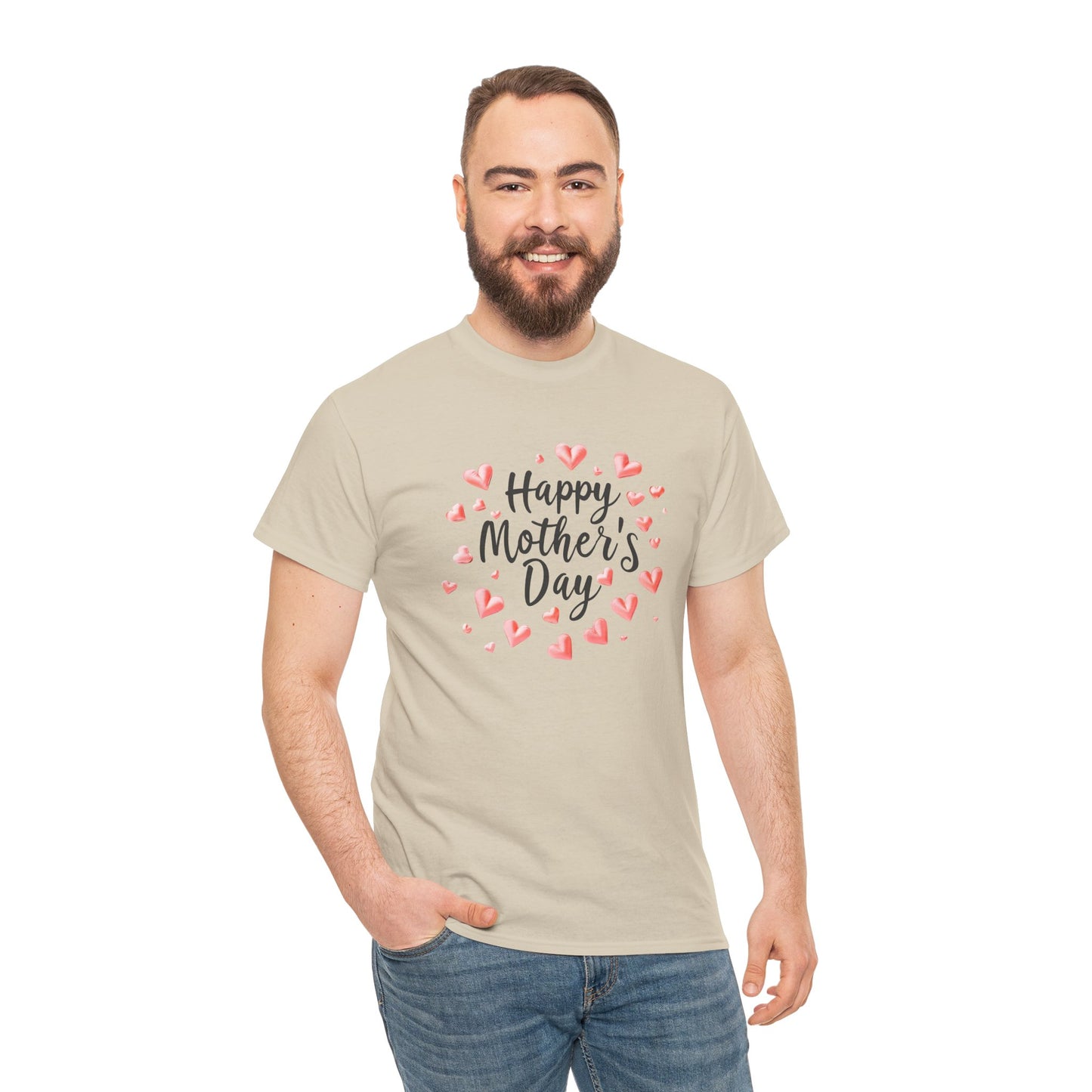 Happy Mother's Day T-Shirt — Cute Heart Wreath Mother's Day Tee