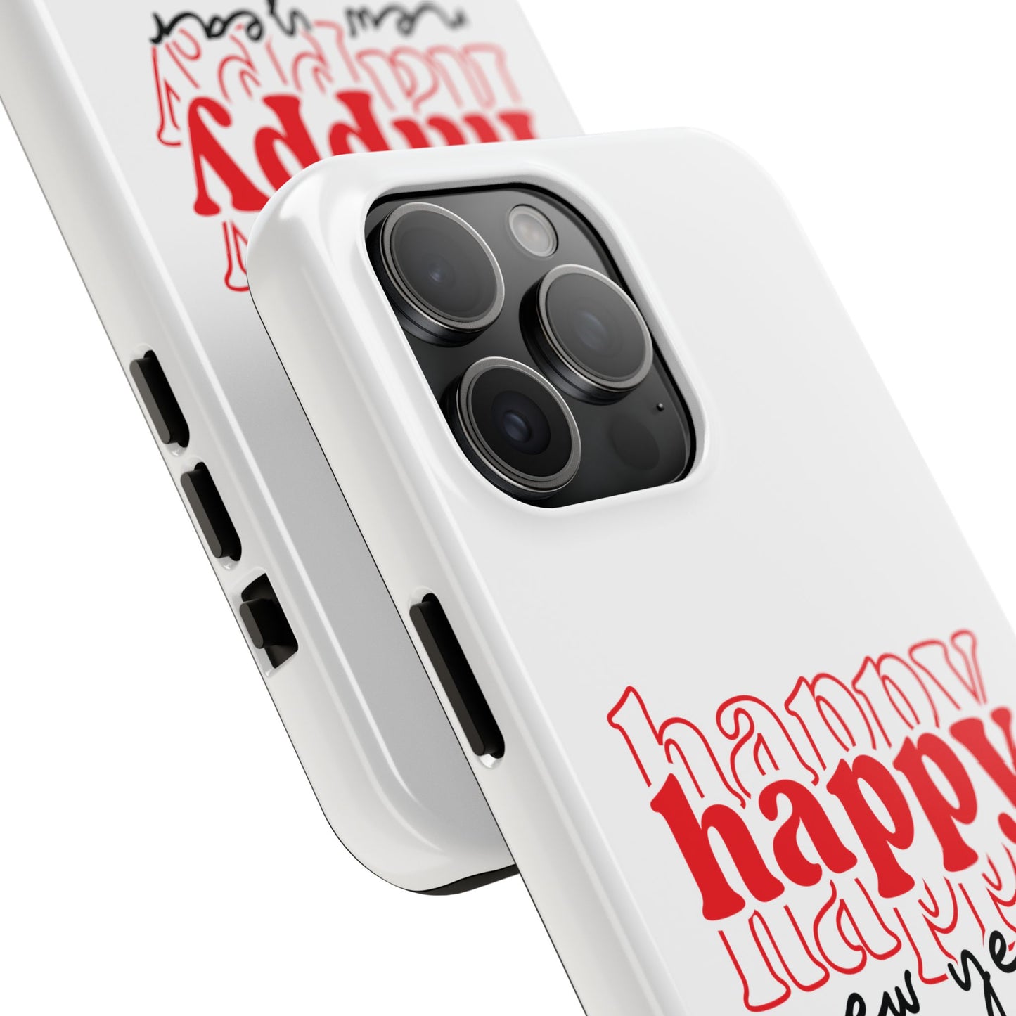 Happy Happy New Year Phone Case | New Year Typographic Design