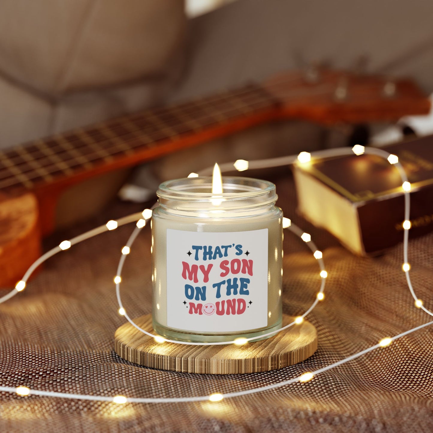That My Son On The Mound Candle | Coconut Apricot Wax 4oz 9oz