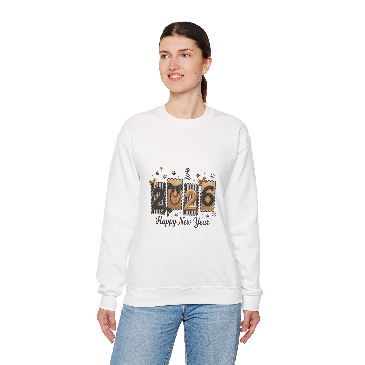 2026 Happy New Year Numbers Sweatshirt | New Year Celebration Crewneck