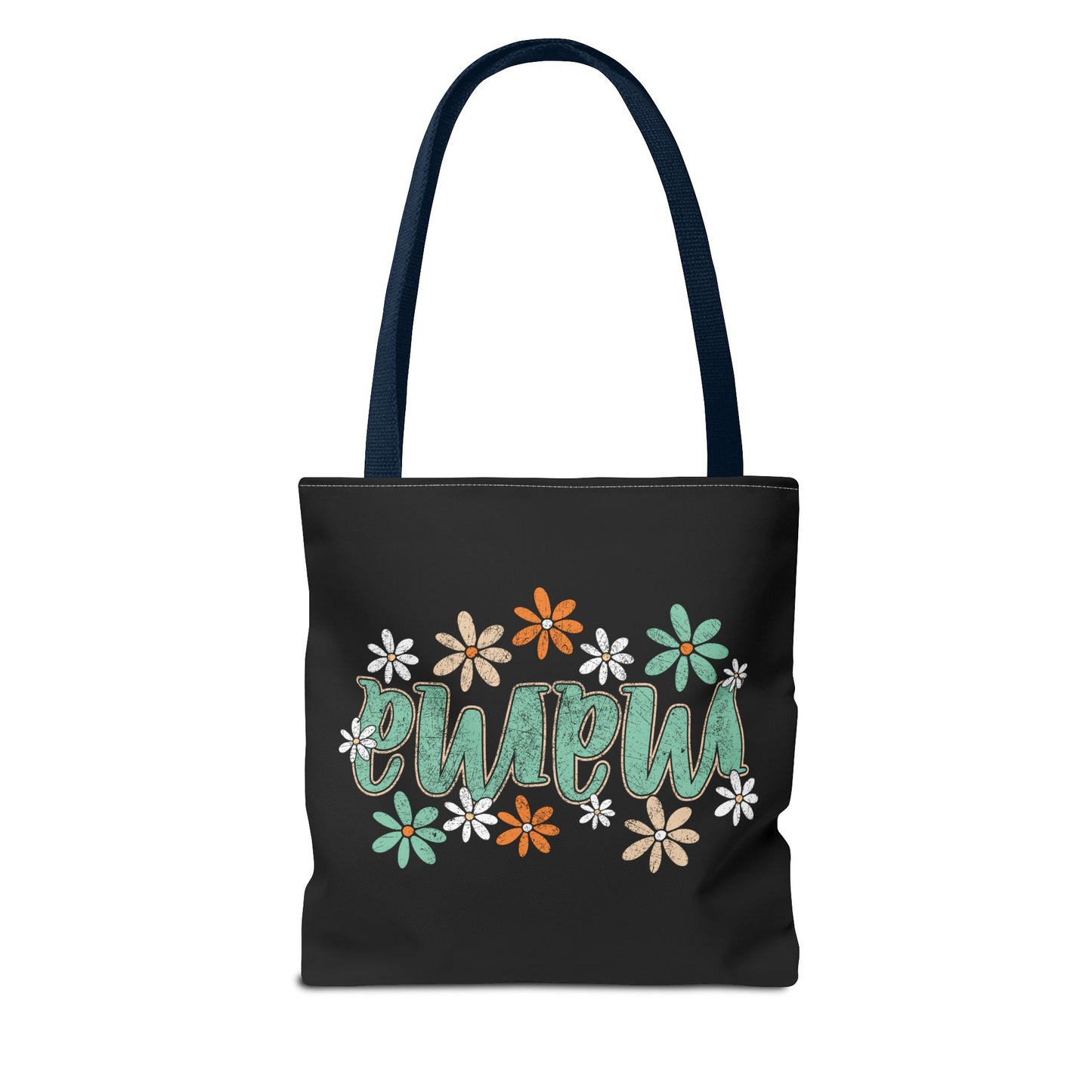 Mama floral script Tote Bag | daisy flower design