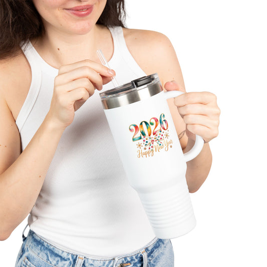 2026 Happy New Year Travel Mug | 40oz Insulated Tumbler