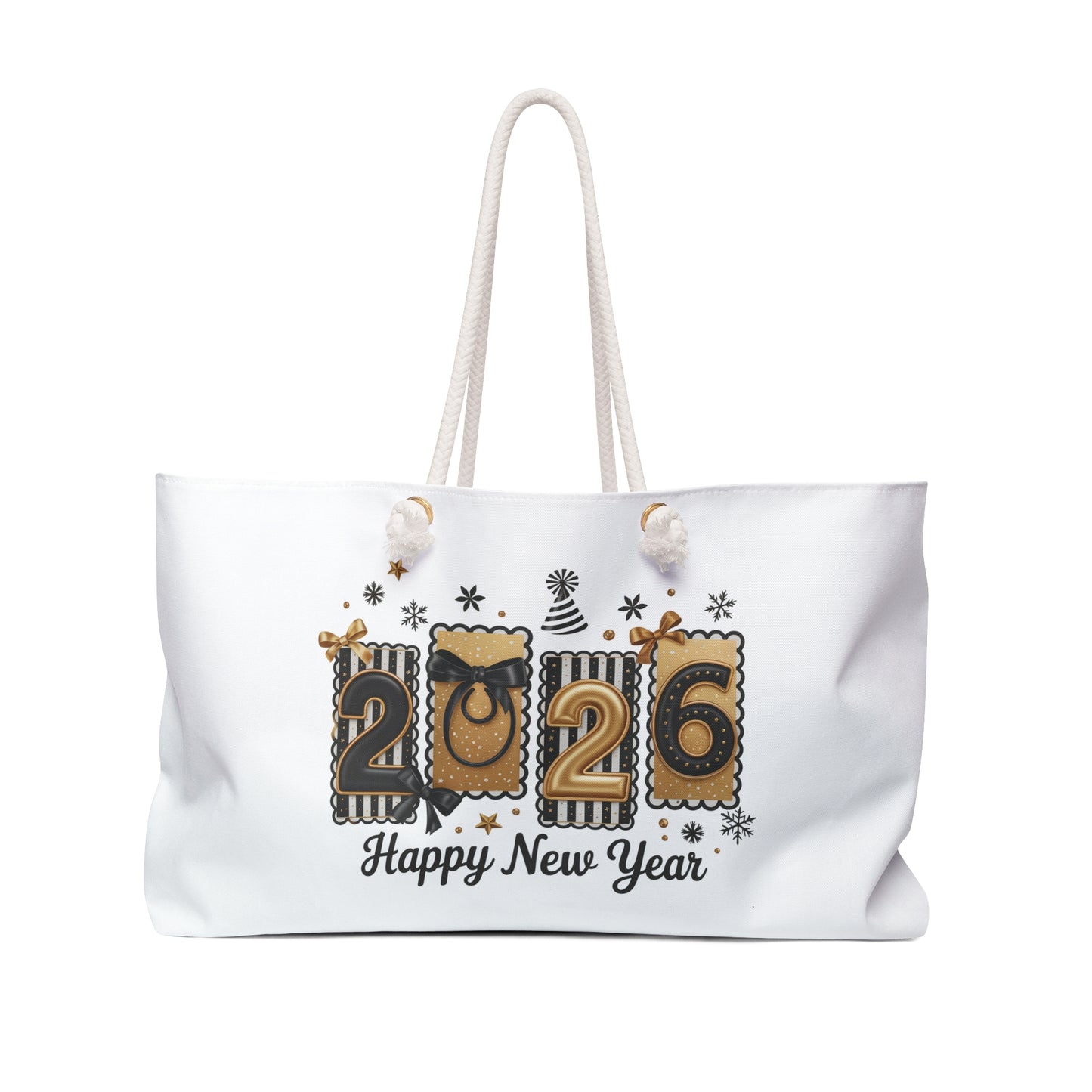 2026 New Year Countdown Weekender Bag | Happy New Year Tote, Holiday Travel Bag