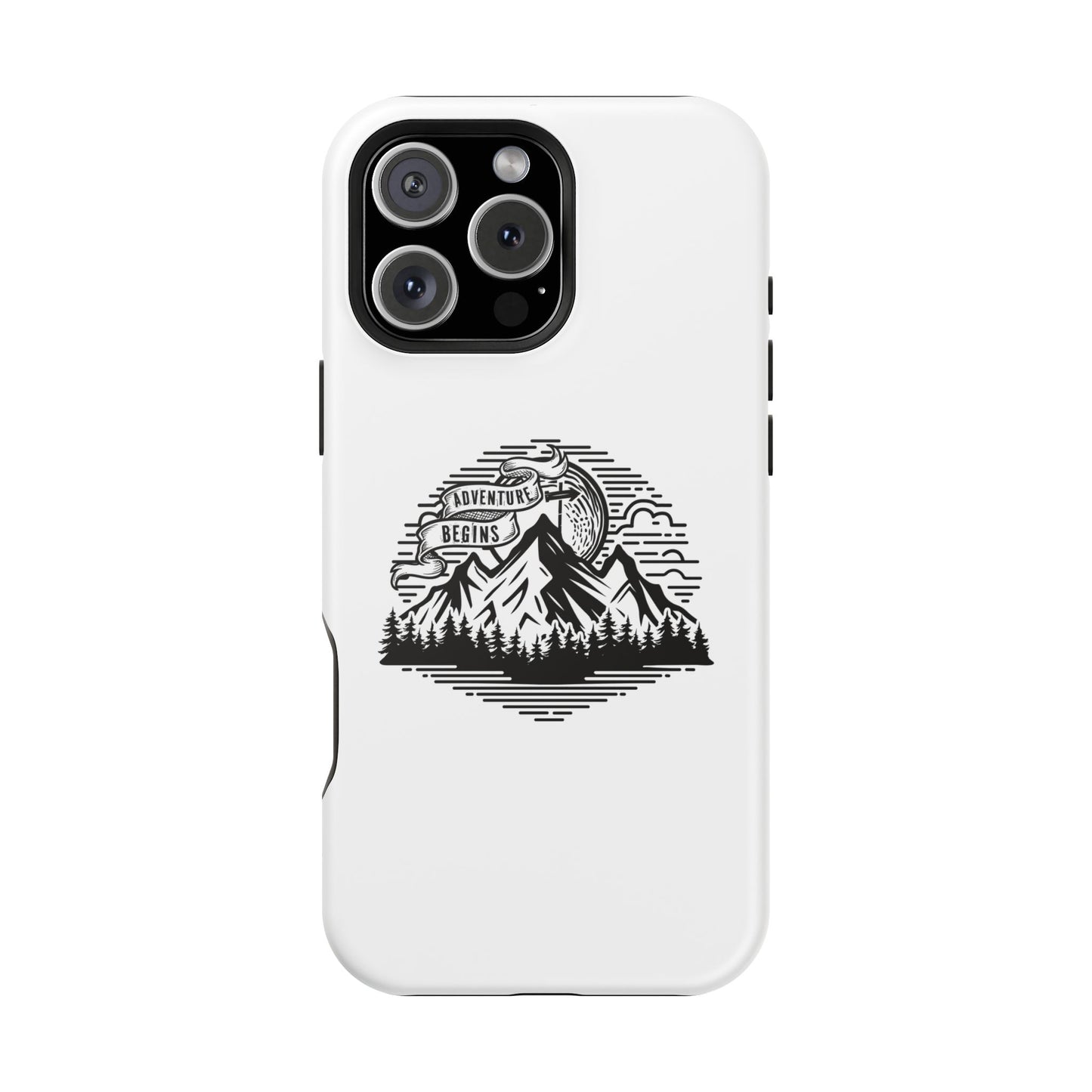 Mountain Adventure Illustration Phone Case | Magnetic Impact-Resistant Case