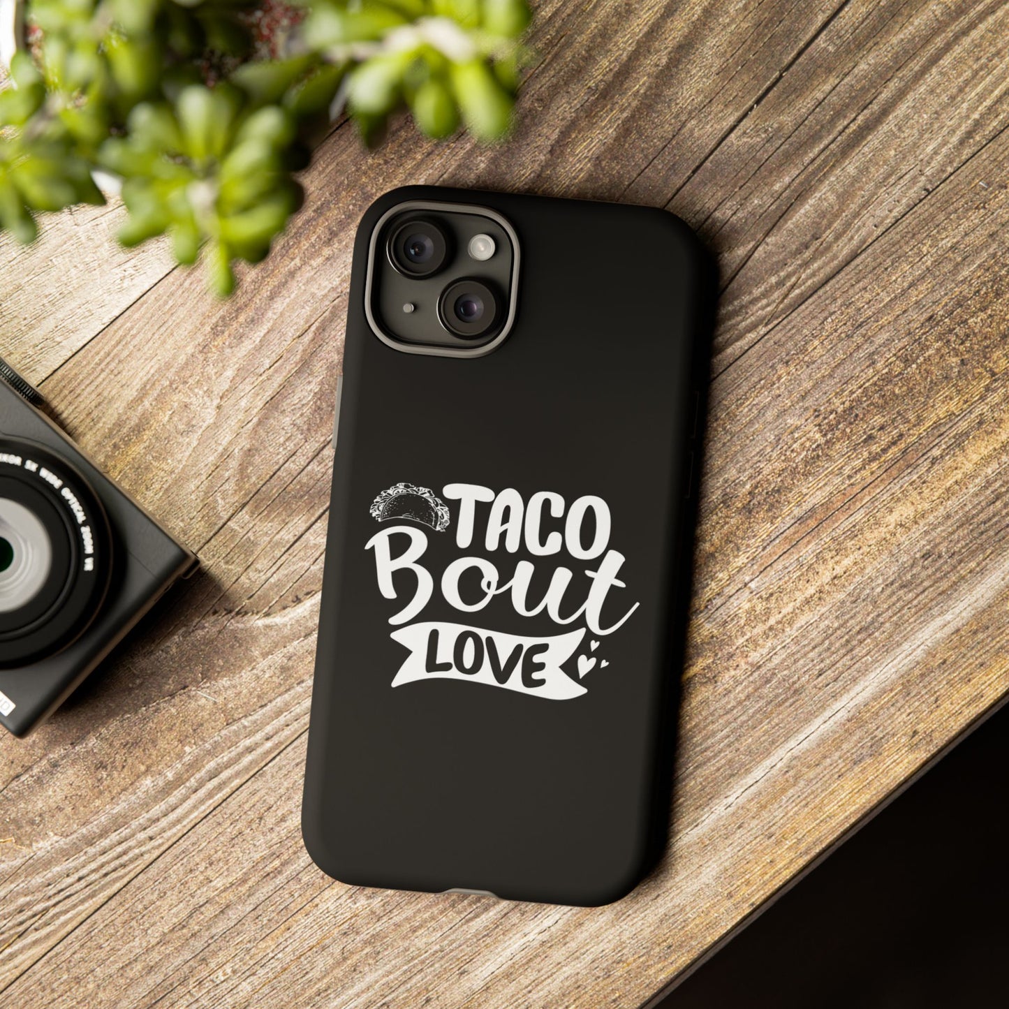 Taco Bout Love phone case | iPhone protective case, food pun design