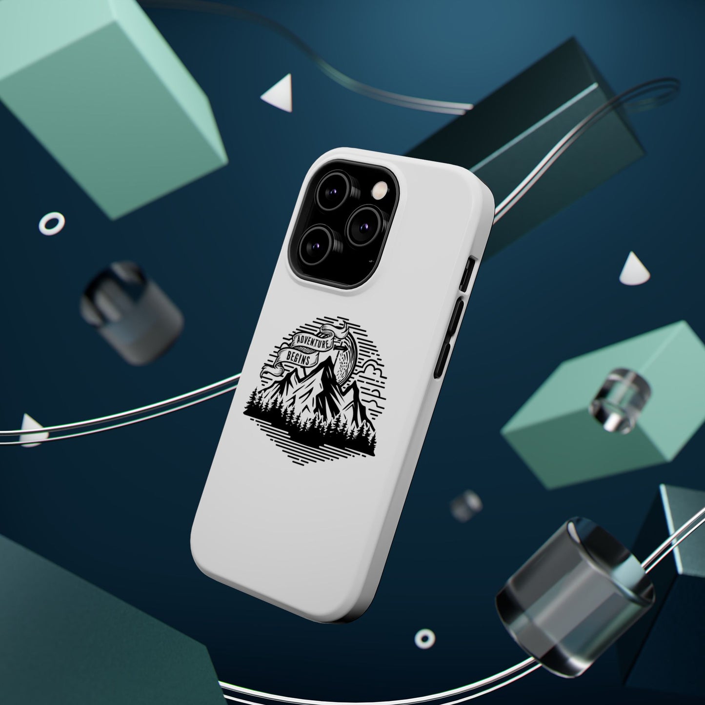 Mountain Adventure Illustration Phone Case | Magnetic Impact-Resistant Case